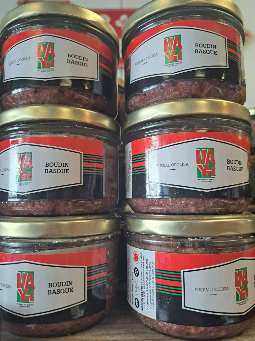 Bocaux de boudin basque