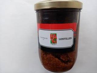 Grand bocal de lentilles