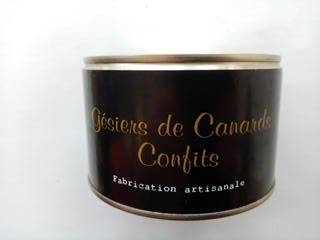 Conserve de gésiers de canard confits