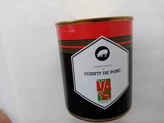 Conserve de confit de porc