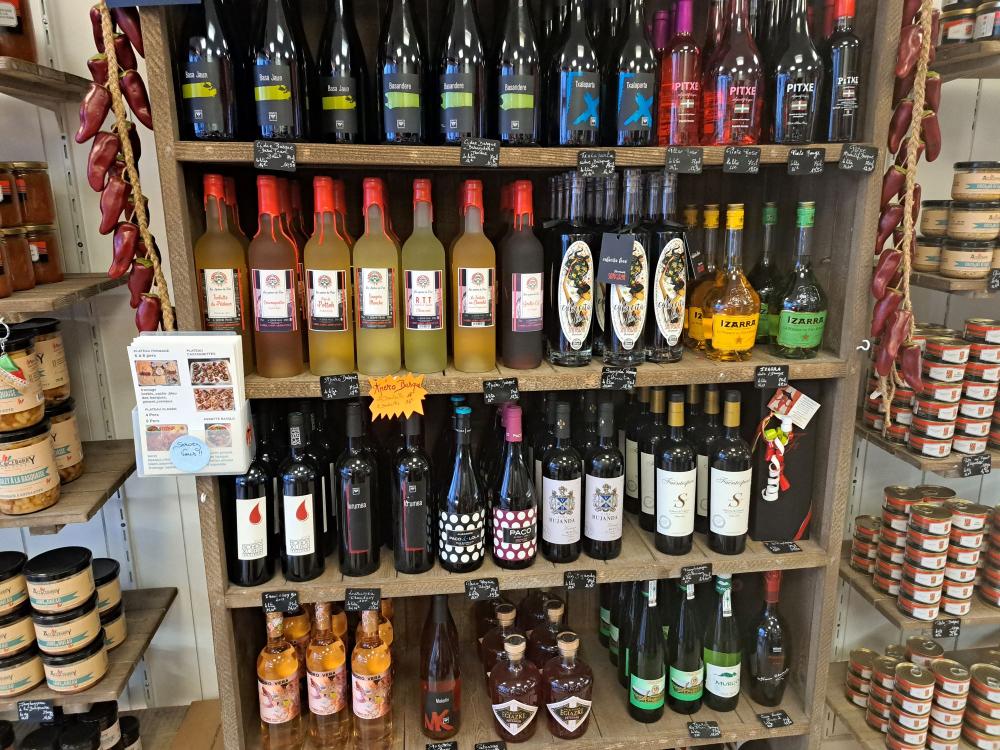 Alcools basque dans la boutique